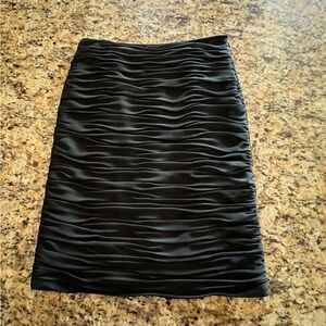 Adrianna Papell Black Ruched Pencil Skirt
